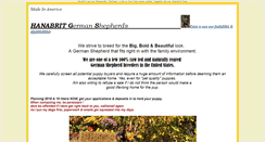 Desktop Screenshot of hanabritgermanshepherds.com